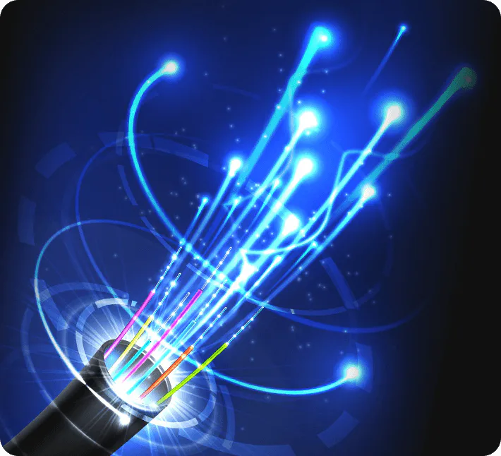Image showcasing Datafield Technology Services' FIBER NETWORK, emphasizing its significance within the page's context.