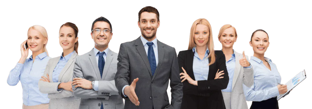 Image showcasing a group of smiling employees with Datafield Technology Services branding, emphasizing 'Timely Staffing Solutions.' This alt text corresponds to the page's context on efficient human resource management and staffing solutions.