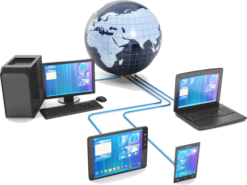 Image showcasing Computers with Datafield Technology Services logo, emphasizing 'Unleash the Power of Network Component Configuration.' This aligns with the page's context on advanced technological solutions.