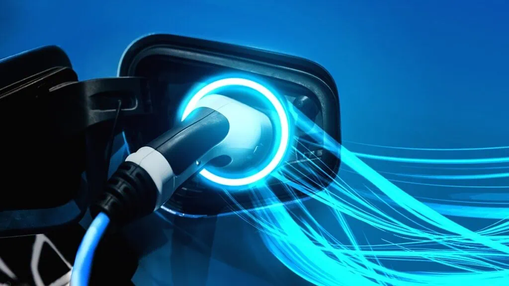 The future of electric vehicles, featuring Data Field Technology Services and highlighting their expertise in innovative tech solutions.