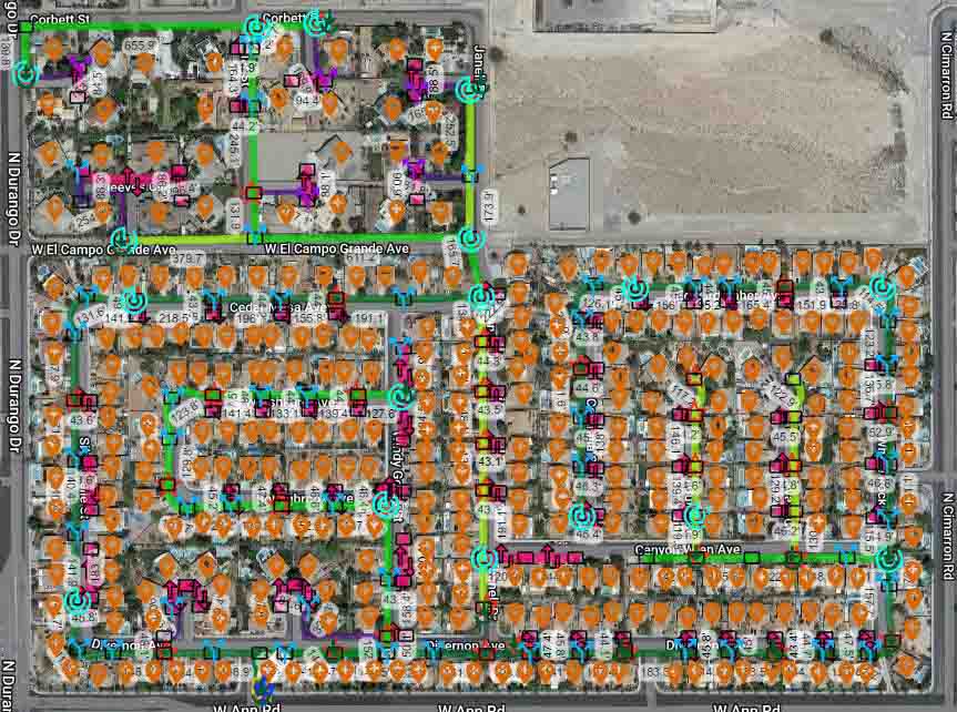 Map image featuring DataField Technology Services, with a focus on the Fiber Design Overview Map to ensure alignment with the page's context.