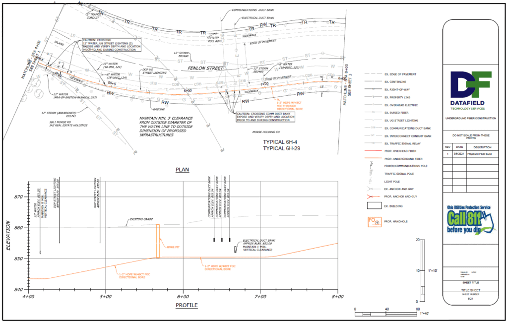 Image highlighting Telecom Drafting services provided by Datafield Technology Services, relevant to the page's context.