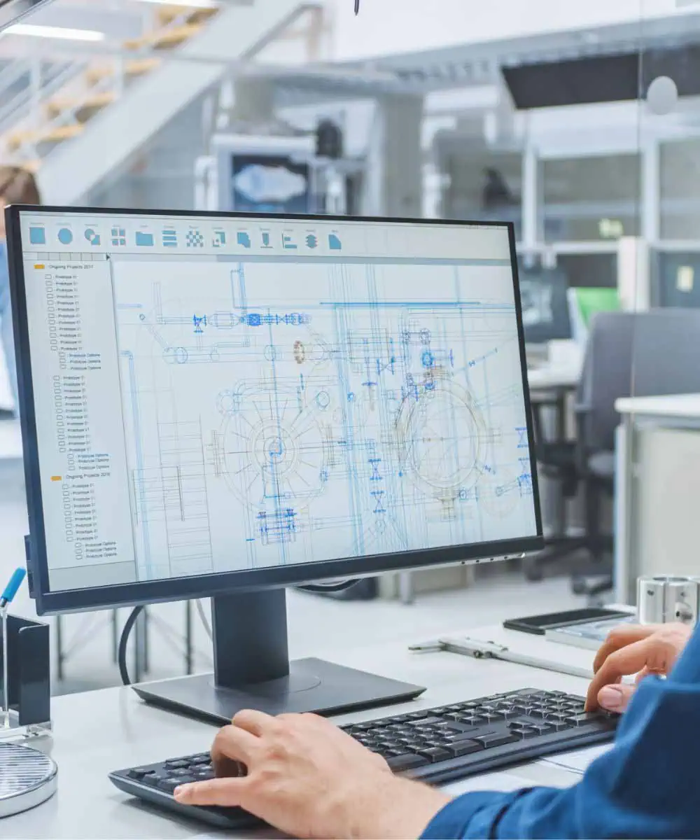 CAD drawing image featuring Datafield Technology Services and highlighting CAD Drawings are the Cornerstone of Your Fiber Network Project, ensuring alignment with the page's context.